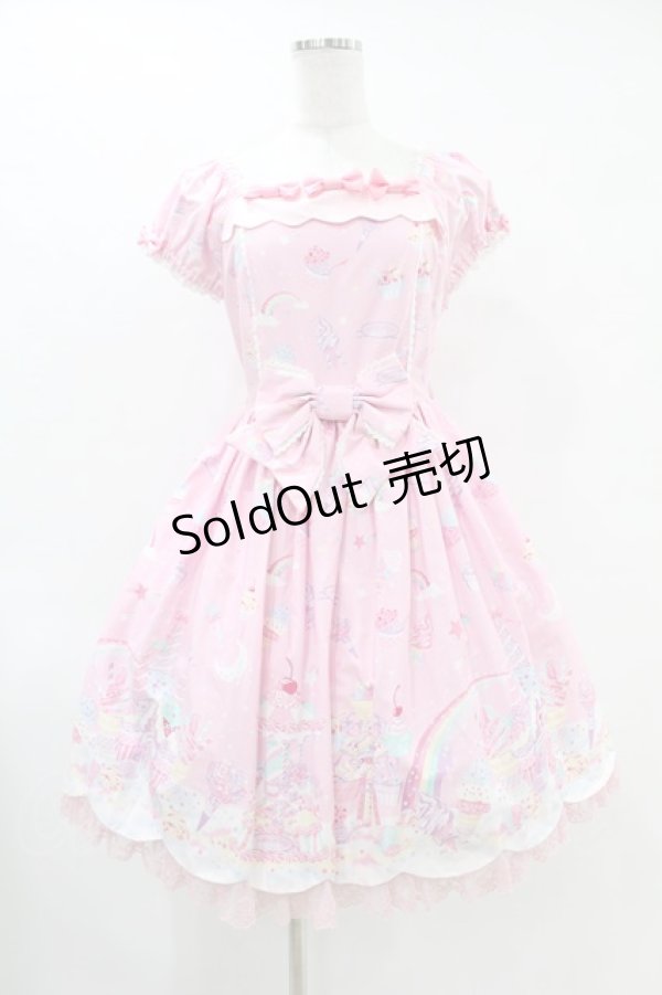 Angelic Pretty / MilkyPlanetワンピース Free ピンク H-25-06