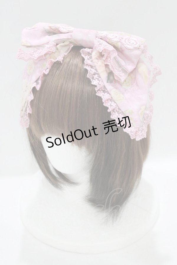 画像1: Angelic Pretty / Rose Museumカチューシャ  ピンク H-25-06-17-063-AP-AC-NS-ZH (1)