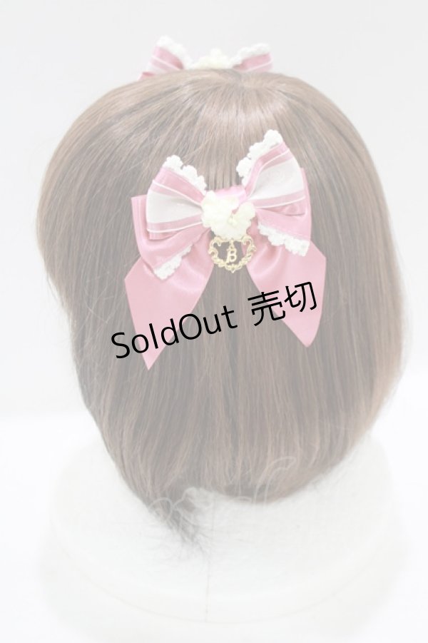 画像2: BABY,THE STARS SHINE BRIGHT / Pearl Bouquetミニリボンコーム  ローズピンク H-25-06-17-064-BA-AC-NS-ZH (2)