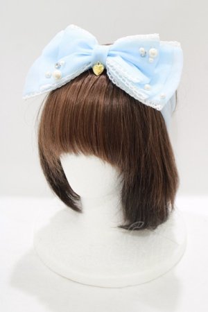 画像: Angelic Pretty / Partyリボンヘアバンド  サックス H-25-06-17-070-AP-AC-NS-ZH