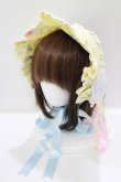 画像1: Angelic Pretty / Dreamy ベビールームハーフボンネット  イエロー H-25-06-17-076-AP-ZA-NS-ZH (1)