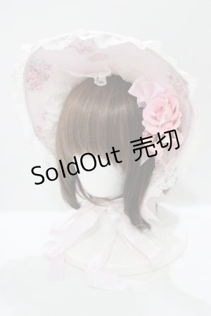 画像: BABY,THE STARS SHINE BRIGHT / Juno’s Bouquet〜乙女の誓い〜柄ボンネット  ピンク H-25-06-17-077-BA-AC-NS-ZH