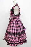 画像2: Angelic Pretty / Cotton candyシャーリングジャンパースカートSet Free ブラック/ピンク H-25-06-17-006-AP-OP-NS-ZH (2)