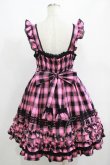 画像3: Angelic Pretty / Cotton candyシャーリングジャンパースカートSet Free ブラック/ピンク H-25-06-17-006-AP-OP-NS-ZH (3)