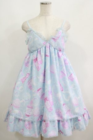 画像: Angelic Pretty / Lovely Bathroomジャンパースカート Free サックス H-25-06-17-007-AP-OP-NS-ZH