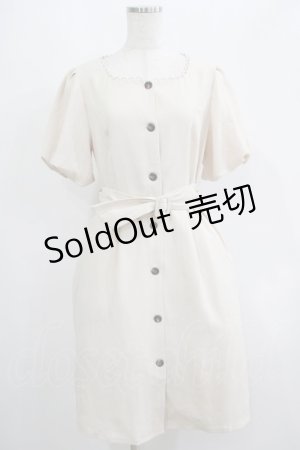 画像: F&A / スクエアネックループピコ使いワンピース Free IVORY H-25-06-17-012-LO-OP-NS-ZH