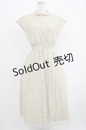 画像: an another angelus / 50sローズプリントチュールギャザーワンピース Free L/YELLOW H-25-06-17-014-CA-OP-NS-ZH