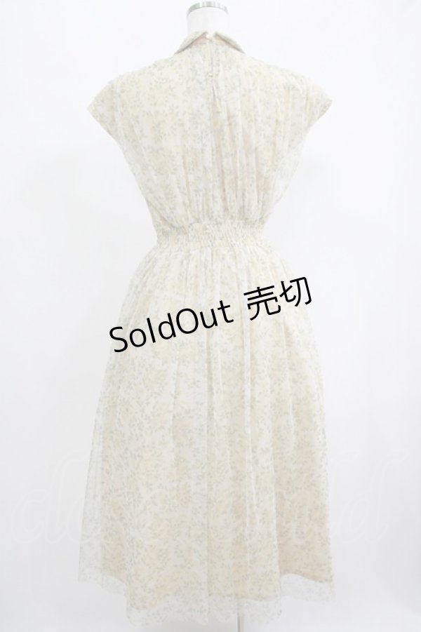 画像3: an another angelus / 50sローズプリントチュールギャザーワンピース Free L/YELLOW H-25-06-17-014-CA-OP-NS-ZH (3)