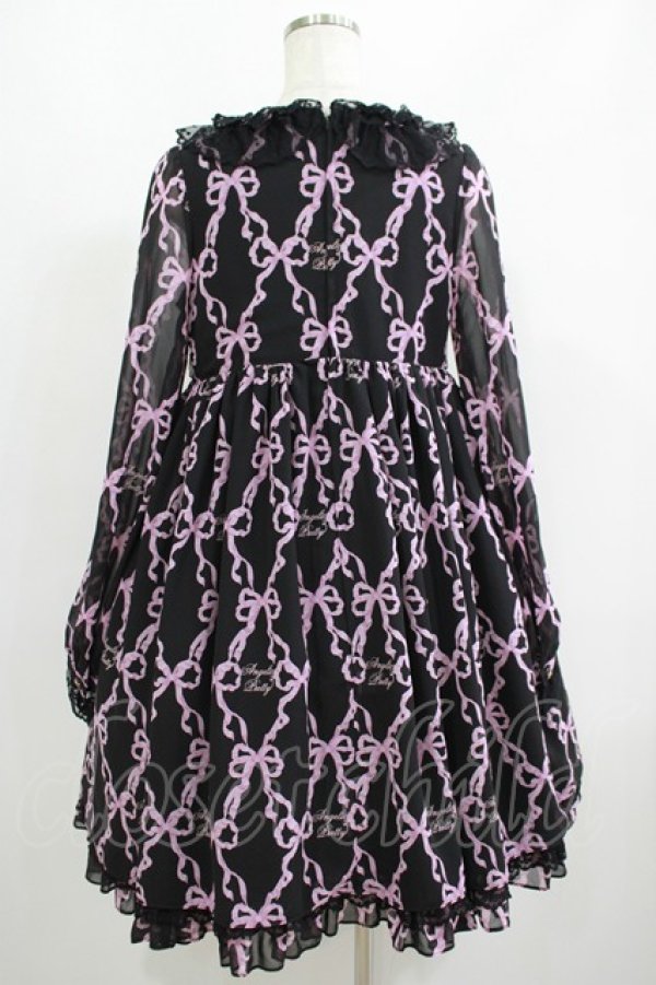 画像3: Angelic Pretty / Sweetie Ribbonワンピース Free ブラック/ピンク H-25-06-17-002-AP-OP-NS-ZH (3)
