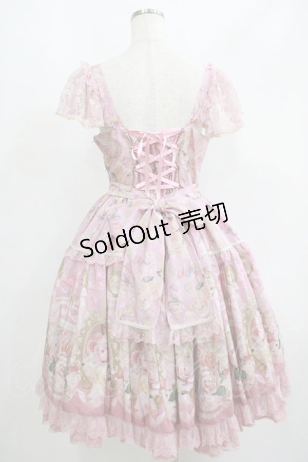 画像3: Angelic Pretty / Rose Museumティアードジャンパースカート Free ピンク H-25-06-17-025-AP-OP-NS-ZH (3)