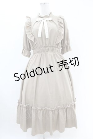 画像: m petit by misako / NINA'SコラボAMハイショクメローワンピース L ベージュ H-25-06-18-032-LO-OP-NS-ZH