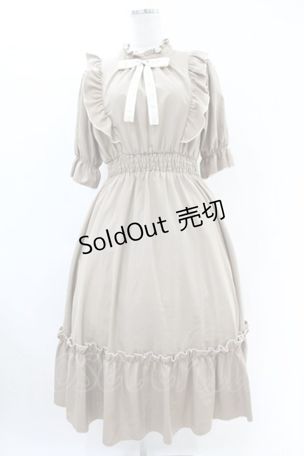 画像1: m petit by misako / NINA'SコラボAMハイショクメローワンピース L ベージュ H-25-06-18-032-LO-OP-NS-ZH (1)