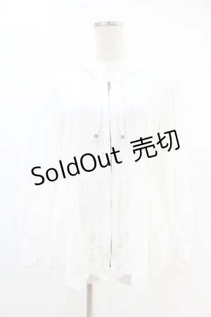 画像: axes femme / カットワークレースパーカー M オフ H-25-06-18-049-AX-TO-NS-ZH