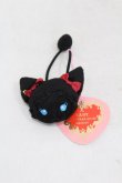 画像1: BABY,THE STARS SHINE BRIGHT / ねこくみゃちゃんヘアゴム  ブラック H-25-06-18-009-BA-AC-NS-ZH (1)