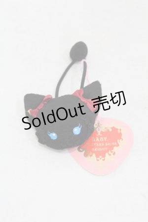 画像: BABY,THE STARS SHINE BRIGHT / ねこくみゃちゃんヘアゴム  ブラック H-25-06-18-009-BA-AC-NS-ZH