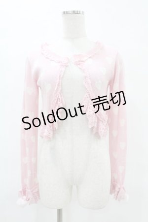 画像: Angelic Pretty / ラブリィハートファーニットボレロ Free ピンク H-25-06-18-056-AP-TO-NS-ZH
