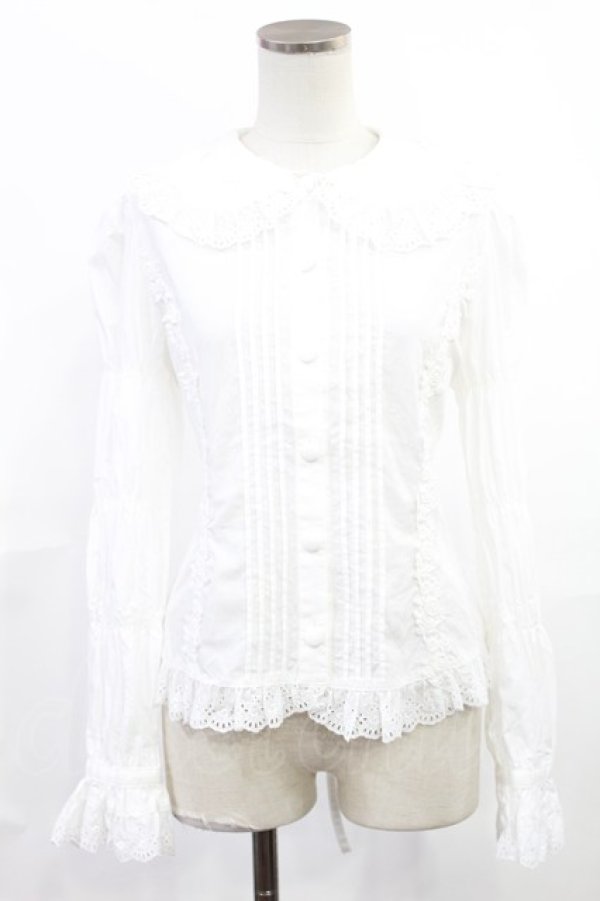 画像1: metamorphose / ローズレーズブラウス Free アイボリー H-25-06-18-1035-ME-BL-NS-ZH (1)
