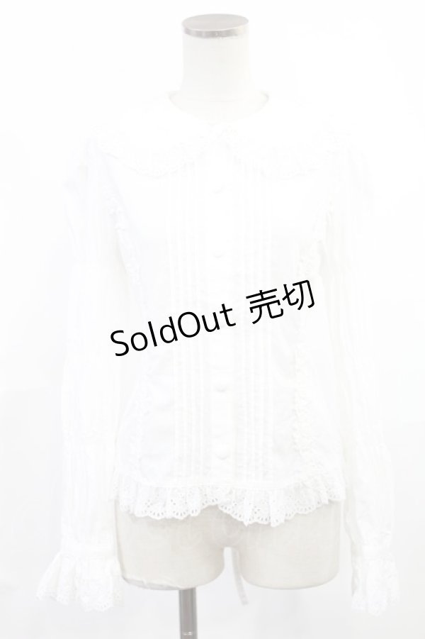 画像1: metamorphose / ローズレーズブラウス Free アイボリー H-25-06-18-1035-ME-BL-NS-ZH (1)