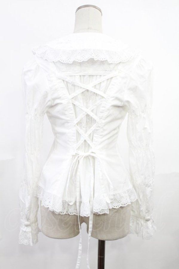 画像3: metamorphose / ローズレーズブラウス Free アイボリー H-25-06-18-1035-ME-BL-NS-ZH (3)