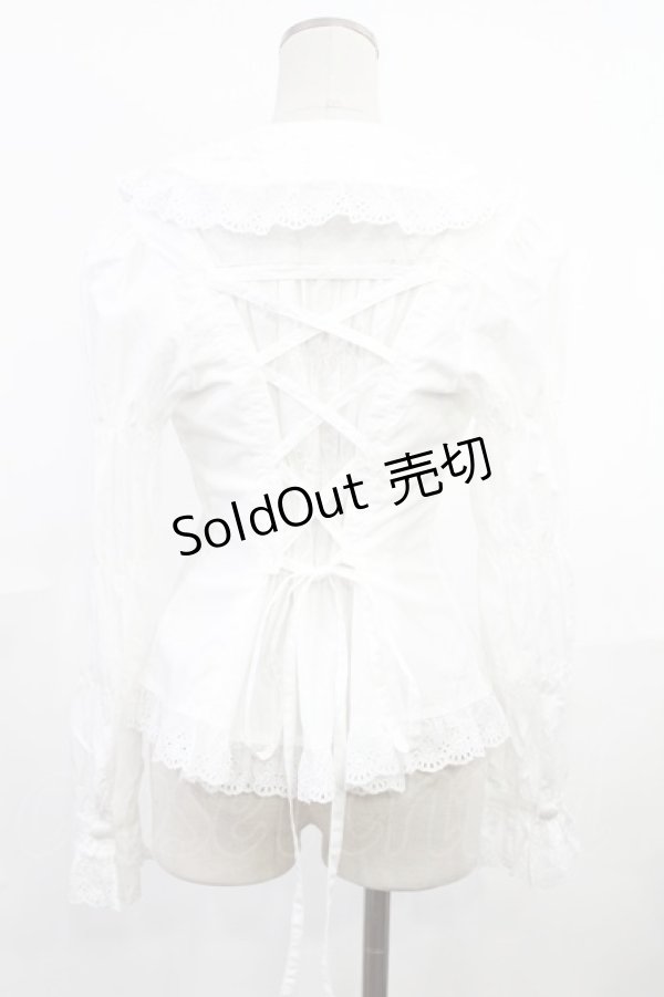 画像3: metamorphose / ローズレーズブラウス Free アイボリー H-25-06-18-1035-ME-BL-NS-ZH (3)