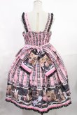 画像3: metamorphose / Happy Sewing Timeジャンパースカート+ヘッドドレスセット サイズ1 ブラック/ピンク H-25-06-18-1001-ME-OP-NS-ZH (3)