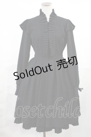 画像: Victorian maiden / プリーツカラーワンピース（2004年） Free ブラック H-25-06-18-1010-CL-OP-NS-ZH