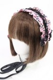 画像5: metamorphose / Happy Sewing Timeジャンパースカート+ヘッドドレスセット サイズ1 ブラック/ピンク H-25-06-18-1001-ME-OP-NS-ZH (5)