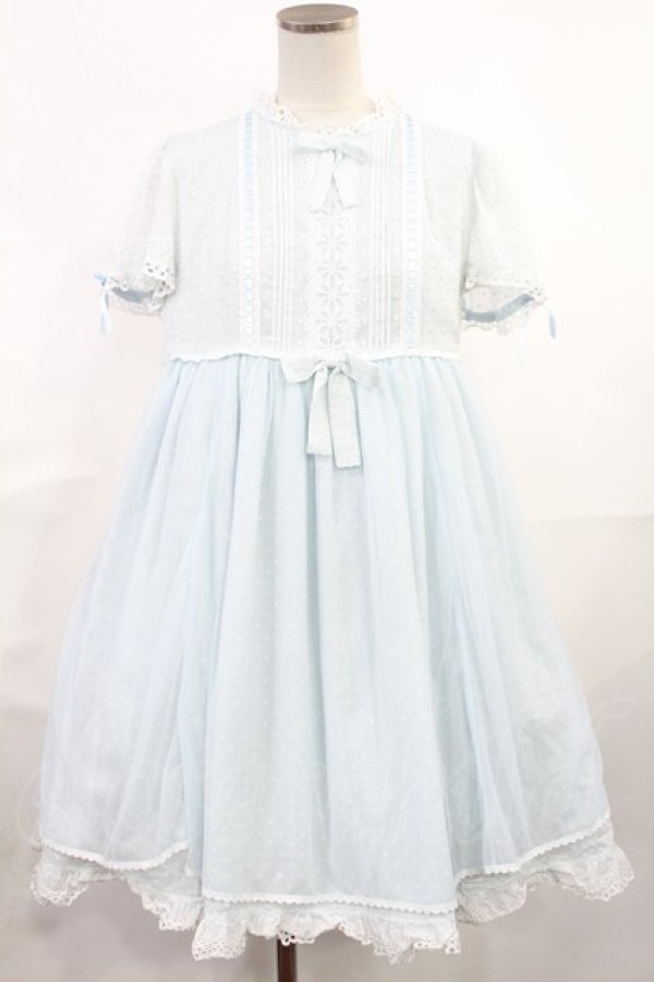 画像1: Angelic Pretty / Sugary Baby Dollワンピース Free サックス H-25-06-18-1013-AP-OP-NS-ZH (1)
