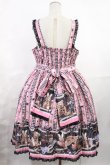 画像3: metamorphose / 【プラスサイズ】Happy Sewing Time フリルジャンパースカート+ヘッドドレスセット プラスサイズ ブラック/ピンク H-25-06-18-1002-ME-OP-NS-ZH (3)