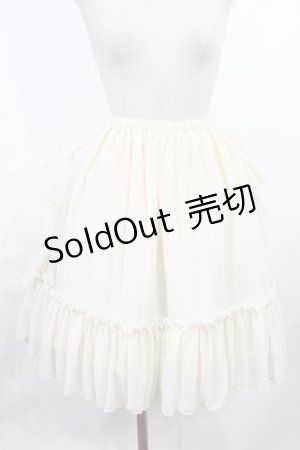 画像: Victorian maiden / フリルシフォンアンダースカート Free アイボリー H-25-06-18-1023-CL-SK-NS-ZH