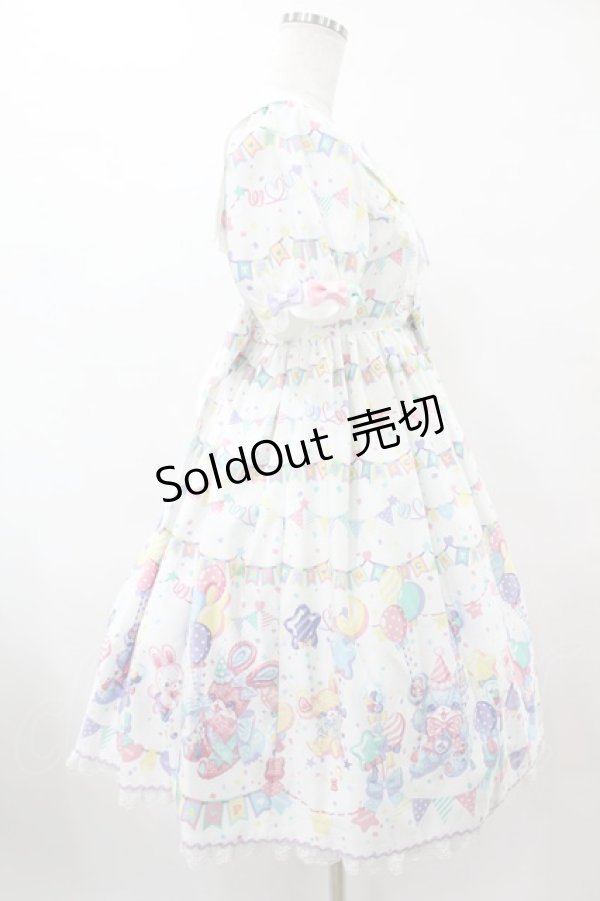 画像3: Angelic Pretty / Happy Garlandワンピース Free シロ H-25-06-18-015-AP-OP-NS-ZH (3)