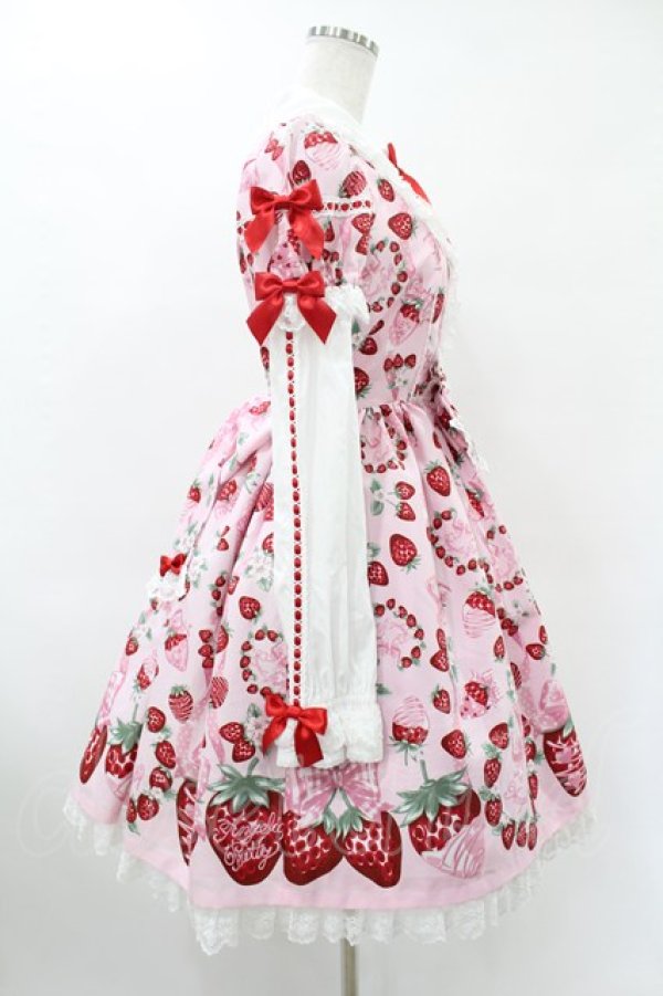 画像3: Angelic Pretty / おめかしBerryワンピース Free ピンク H-25-06-18-019-AP-OP-NS-ZH (3)