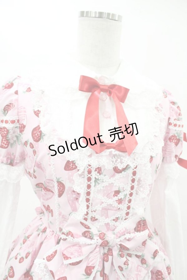 画像4: Angelic Pretty / おめかしBerryワンピース Free ピンク H-25-06-18-019-AP-OP-NS-ZH (4)
