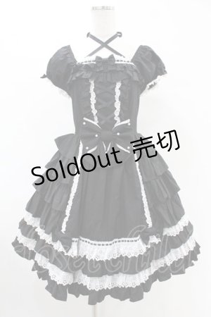 画像: Angelic Pretty / Sweets Princessワンピース Free ブラック H-25-06-18-022-AP-OP-NS-ZH
