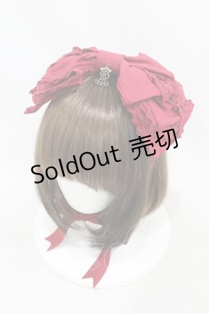 画像: ALICE and the PIRATES / Dolly Ribbonヘッドドレス  エンジ H-25-06-18-004-PA-AC-NS-ZH