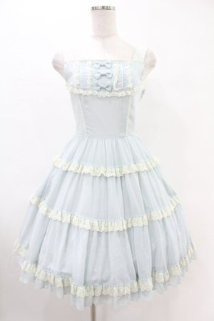 画像: Innocent World / リンダーホーフジャンパースカート M93cm丈 サックス H-25-06-18-023-IW-OP-NS-ZH