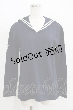 画像: MILK / セーラーカットソー  ネイビー H-25-06-19-039-ML-TO-KB-ZH