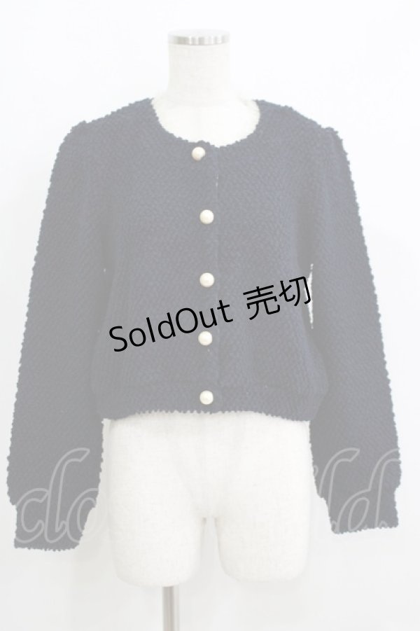 画像1: Emily Temple cute / POPCORNカーディガン  ネイビー H-25-10-20-031-ET-TO-KB-ZH (1)