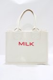 画像2: MILK / MILK Boxトート  オフ H-25-06-19-057-ML-BG-KB-ZH (2)