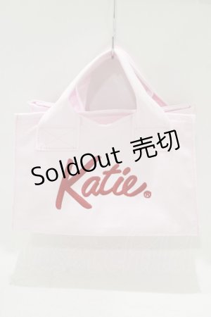 画像: Katie / KATIE LOGO canvas tote  LIGHT PINK H-25-06-19-058-LO-BG-KB-ZH