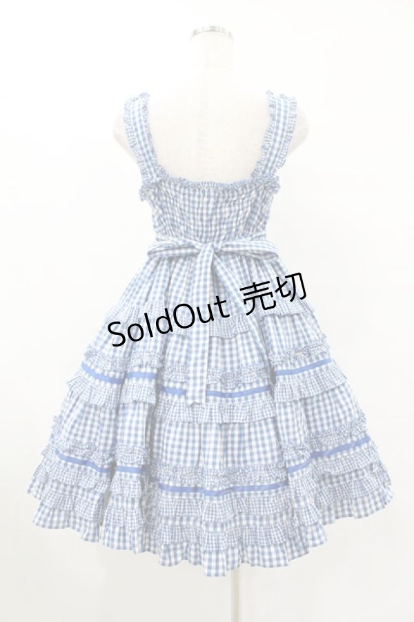 画像2: Angelic Pretty / Little Houseジャンパースカート Free ブルー H-25-06-19-1034-AP-OP-NS-ZH (2)