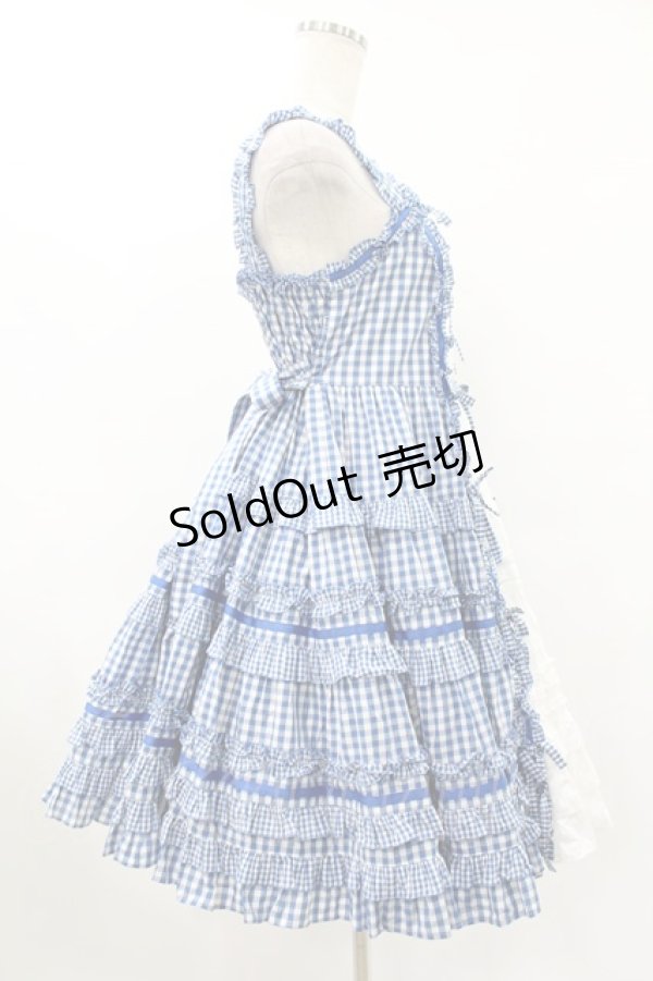 画像3: Angelic Pretty / Little Houseジャンパースカート Free ブルー H-25-06-19-1034-AP-OP-NS-ZH (3)