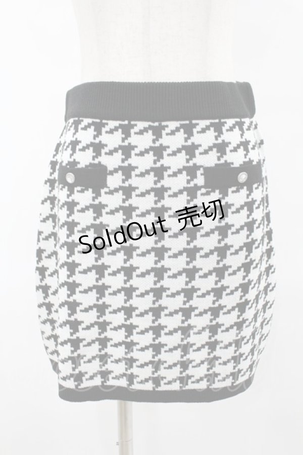 画像1: Ank Rouge / 千鳥スカート M ブラック H-25-06-19-1051-CA-SK-NS-ZH (1)