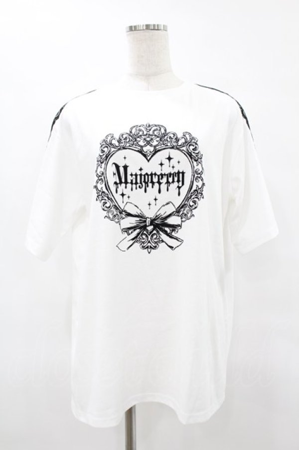 画像1: majoretty / 寿限無。×majoretty プリントTシャツ S オフ H-25-06-19-1057-0-TS-NS-ZH (1)