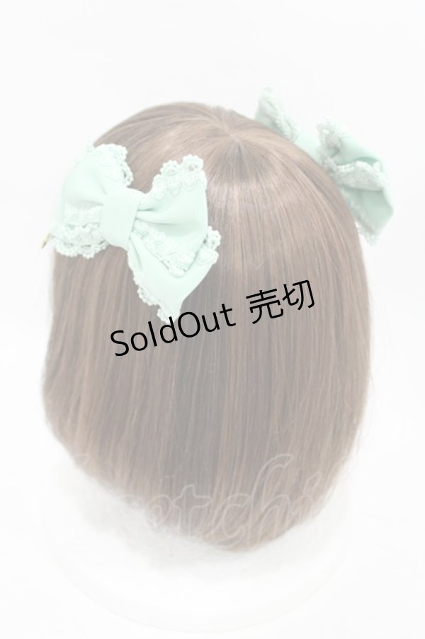 画像2: Angelic Pretty / Heartfulリボンコーム  ミント H-25-06-19-1007-AP-ZA-NS-ZH (2)