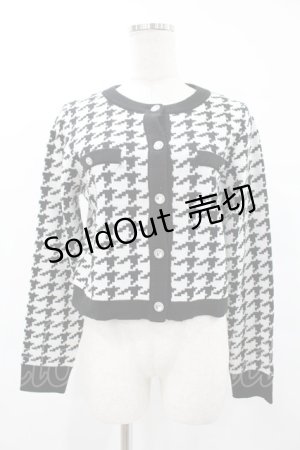 画像: Ank Rouge / 千鳥カーデ M ブラック H-25-06-19-1065-CA-TO-NS-ZH
