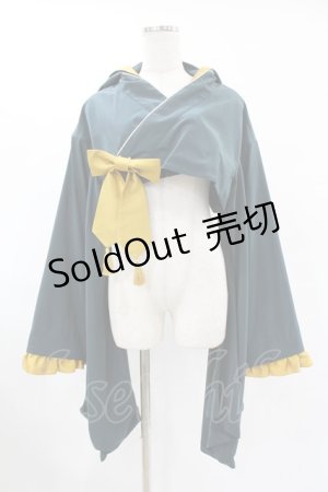 画像: metamorphose / 【プラスサイズ】フード付き着物袖ボレロ プラスサイズ グリーン H-25-06-19-1023-ME-TO-NS-ZH