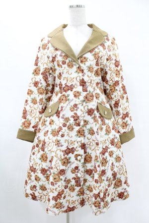 画像: metamorphose / ゴブラン風くまちゃんコートワンピース サイズ1 オフ白 H-25-06-19-1029-ME-CO-NS-ZH