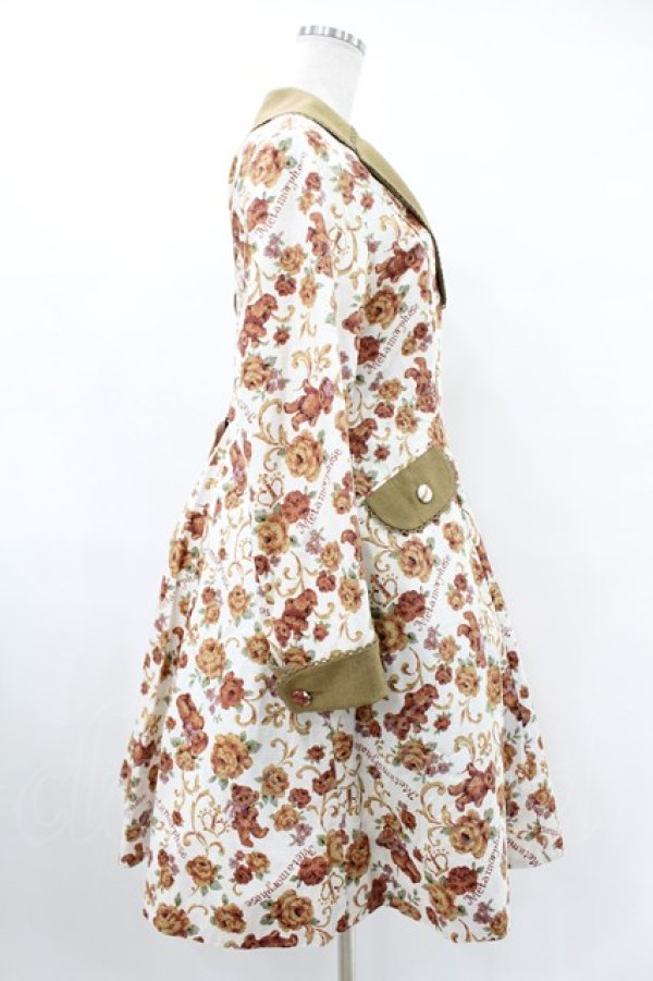 画像3: metamorphose / ゴブラン風くまちゃんコートワンピース サイズ1 オフ白 H-25-06-19-1029-ME-CO-NS-ZH (3)