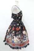 画像3: ALICE and the PIRATES / クリスの百鬼夜行〜宵に咲き誇る妖の華〜柄飾り釦付ジャンパースカート Free 墨（Black） H-25-06-19-1031-PA-OP-NS-ZH (3)
